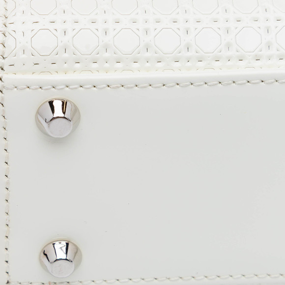 Pre-Loved Dior Mini Patent Microcannage Lady Dior - Picture 7 of 10